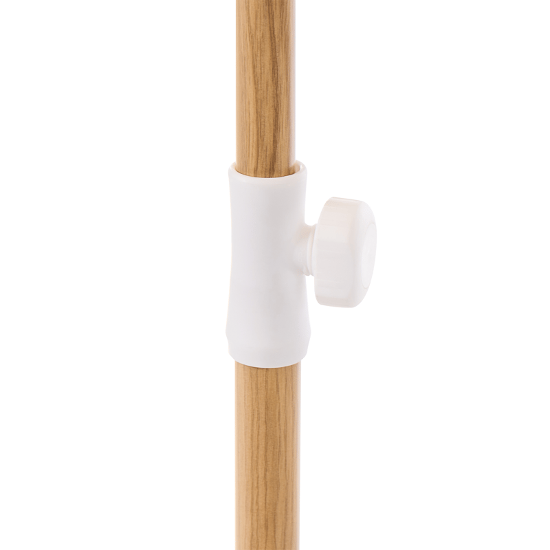 Parasoll utendørs 232 cm Sestriere - beige/hvit/brun - Hagemøbler & utemiljø - Solbeskyttelse - Parasoller - Balkongparasoll