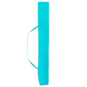 Parasoll utendørs 232 cm Sestriere - blå/hvit/brun - Hagemøbler & utemiljø - Solbeskyttelse - Parasoller - Balkongparasoll