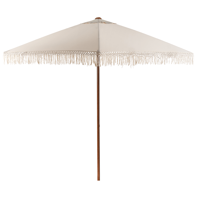 Parasoll utendørs 258 cm Murasa, beige/brun