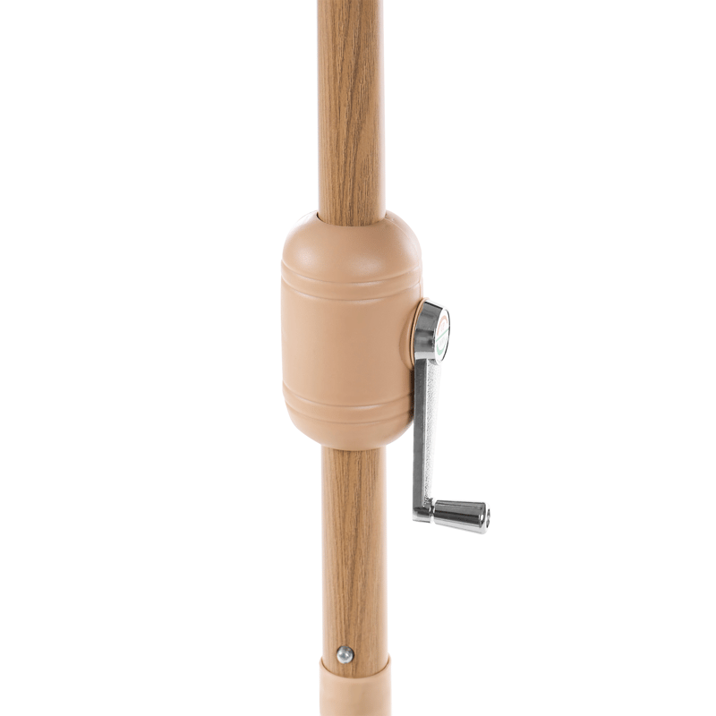 Parasoll utendørs 270 cm Isolotto - beige/brun/svart - Hagemøbler & utemiljø - Solbeskyttelse - Parasoller - Balkongparasoll