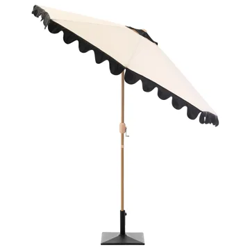 Parasoll utendørs 270 cm Isolotto - beige/brun/svart - Hagemøbler & utemiljø - Solbeskyttelse - Parasoller - Balkongparasoll