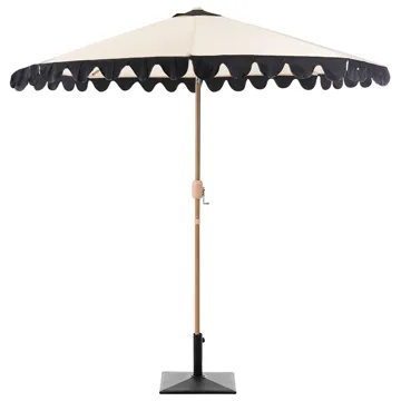 Parasoll utendørs 270 cm Isolotto - beige/brun/svart - Hagemøbler & utemiljø - Solbeskyttelse - Parasoller - Balkongparasoll