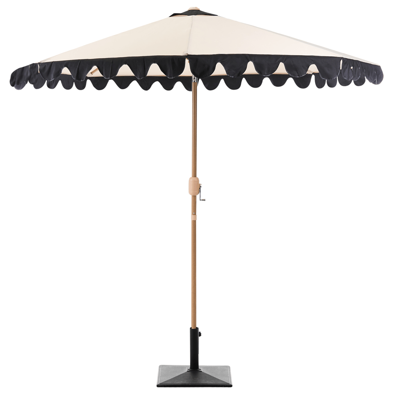 Parasoll utendørs 270 cm Isolotto - beige/brun/svart - Hagemøbler & utemiljø - Solbeskyttelse - Parasoller - Balkongparasoll