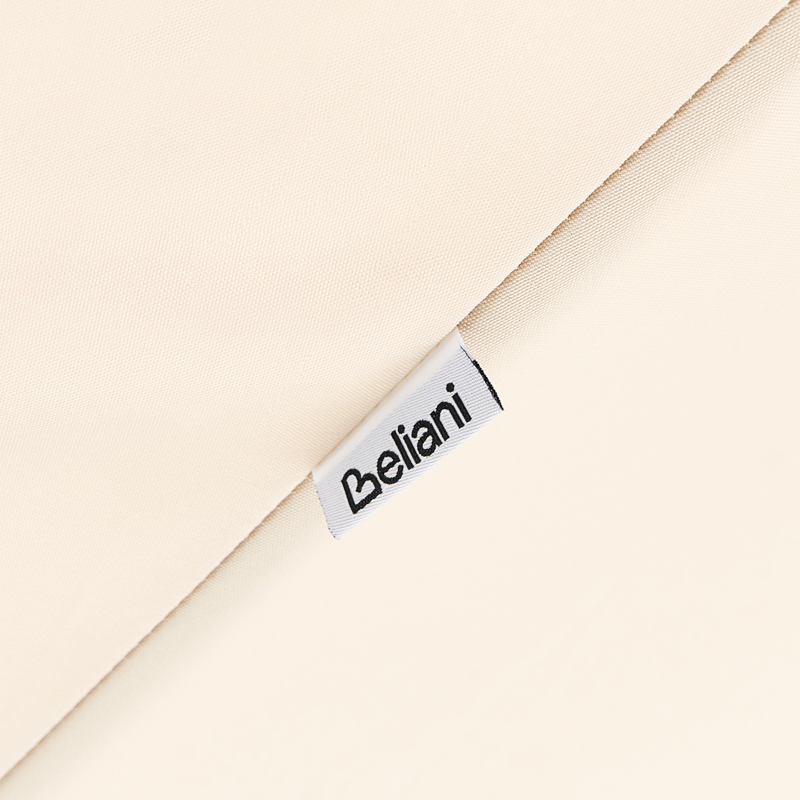 Parasoll utendørs 270 cm Isolotto - beige/brun/svart - Hagemøbler & utemiljø - Solbeskyttelse - Parasoller - Balkongparasoll