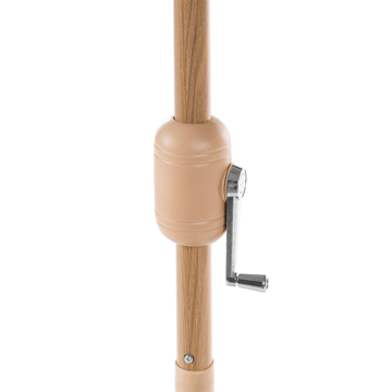 Parasoll utendørs 270 cm Isolotto - grå/brun/svart - Hagemøbler & utemiljø - Solbeskyttelse - Parasoller - Balkongparasoll