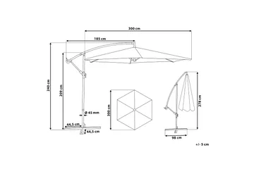 Ravenna Parasoll 240 cm - Beige - Hagemøbler & utemiljø - Solbeskyttelse - Parasoller