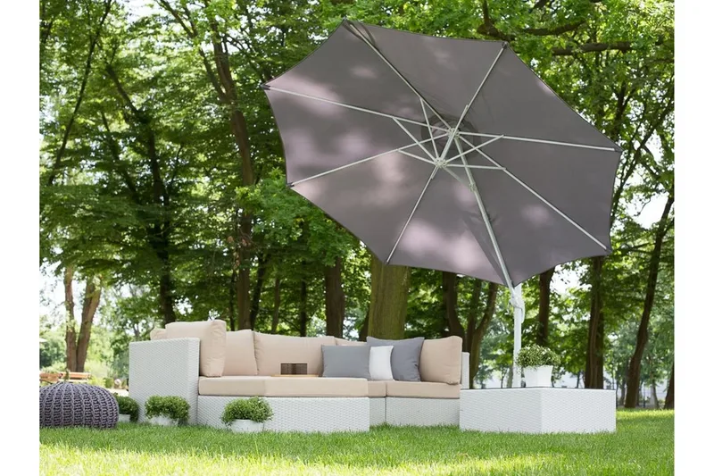 Savona Parasoll 241 cm - Grå - Hagemøbler & utemiljø - Solbeskyttelse - Parasoller