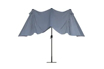 Sibilla Parasoll 247 cm - Grå - Hagemøbler & utemiljø - Solbeskyttelse - Parasoller - Balkongparasoll