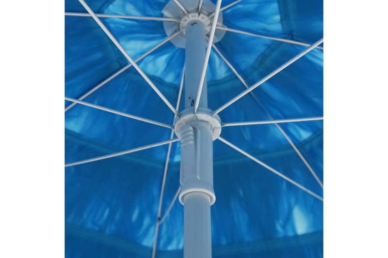 Strandparasoll blå 180 cm - Blå - Parasoller