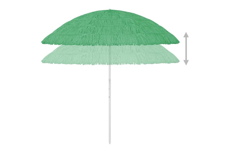 Strandparasoll grønn 300 cm - grønn - Parasoller