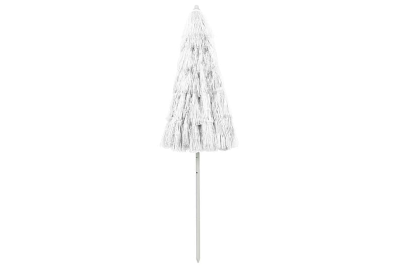 Strandparasoll hvit 240 cm - Hvit - Parasoller