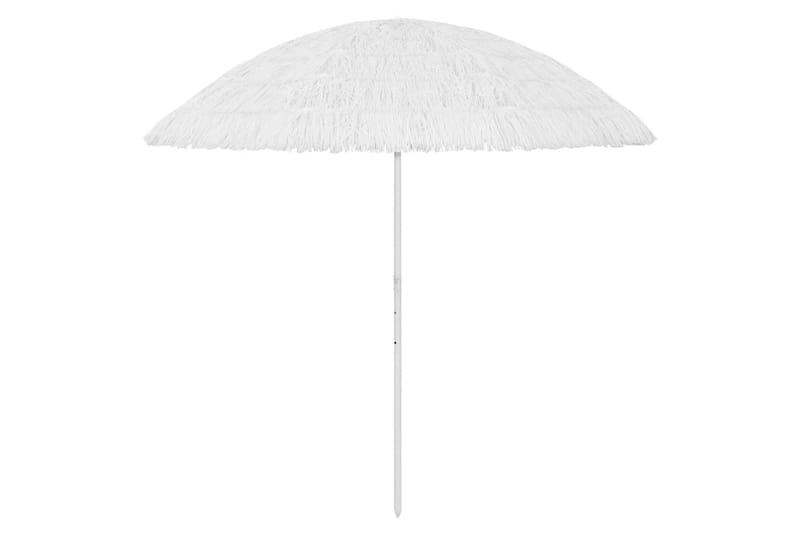 Strandparasoll hvit 300 cm - Hvit - Parasoller