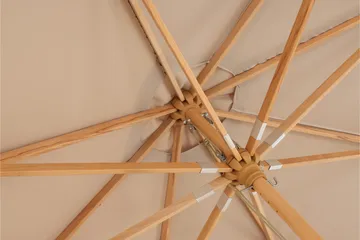 Naxos Parasoll - Brun - Hagemøbler & utemiljø - Solbeskyttelse - Parasoller - Strandparasoll