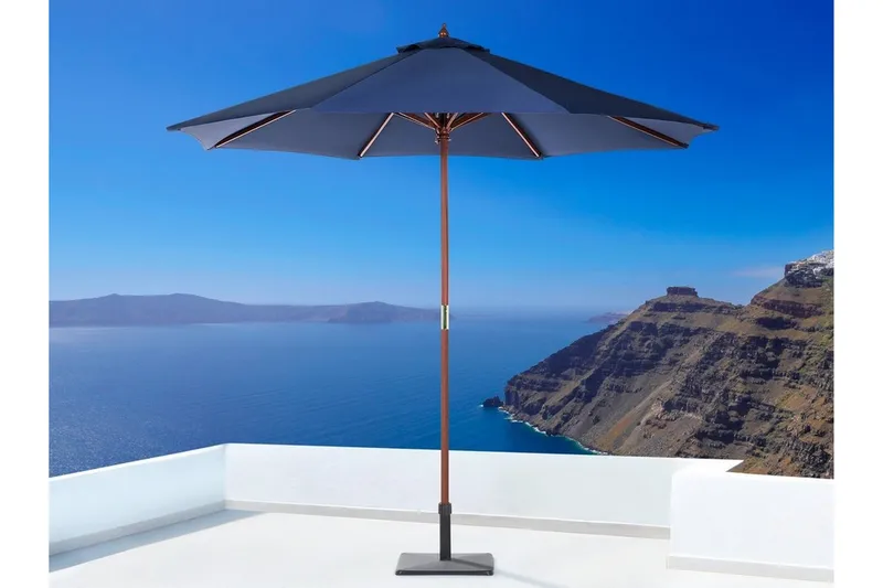 Tuscany Ii Parasoll 254 cm - Blå - Hagemøbler & utemiljø - Solbeskyttelse - Parasoller
