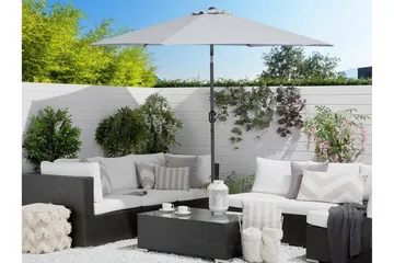 Varese Ii Parasoll 230 cm - Lysegrå - Hagemøbler & utemiljø - Solbeskyttelse - Parasoller