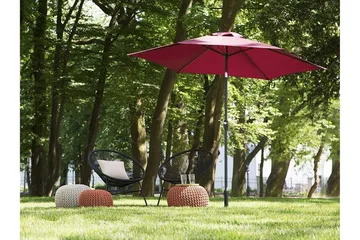 Varese Parasoll 230 cm - Rød - Hagemøbler & utemiljø - Solbeskyttelse - Parasoller