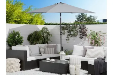 Varese Parasoll 230 cm - Grå - Hagemøbler & utemiljø - Solbeskyttelse - Parasoller