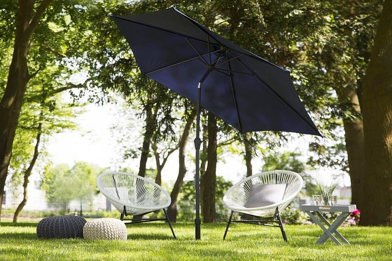 Varese Parasoll 230 cm - Blå - Hagemøbler & utemiljø - Solbeskyttelse - Parasoller