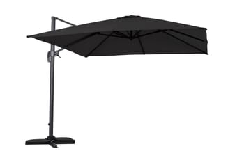 Vienna stort hengeparasoll 3 m i aluminium - Svart - Hagemøbler & utemiljø - Solbeskyttelse - Parasoller - Hengeparasoll