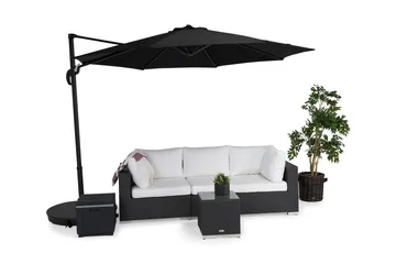 Vienna Parasoll 3 m - Svart - Hagemøbler & utemiljø - Solbeskyttelse - Parasoller - Hengeparasoll