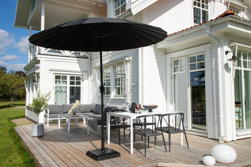 Parasoll Palmetto 270 cm Svart - Parasoller