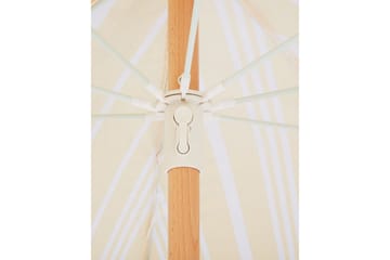 Parasolll Teulon 150 cm - Gul/Hvit/Lys Brun - Hagemøbler & utemiljø - Solbeskyttelse - Parasoller