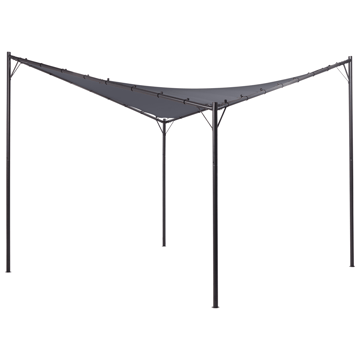 Paviljong Aventine 300 cm Stål - Grå/Svart - Hagemøbler & utemiljø - Solbeskyttelse - Pergola