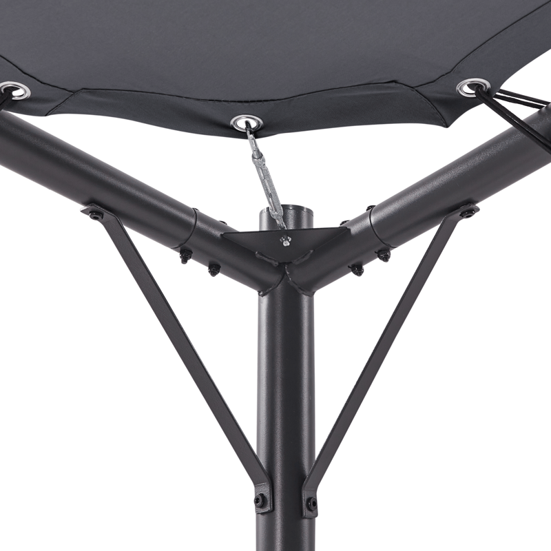 Paviljong Aventine 300 cm Stål - Grå/Svart - Hagemøbler & utemiljø - Solbeskyttelse - Pergola