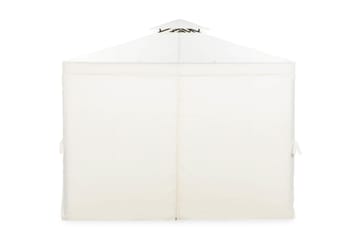 Bermuda komplett paviljong inkl. tak og vegger 3x3 m – Offwhite - Hagemøbler & utemiljø - Solbeskyttelse - Paviljong - Komplett paviljong