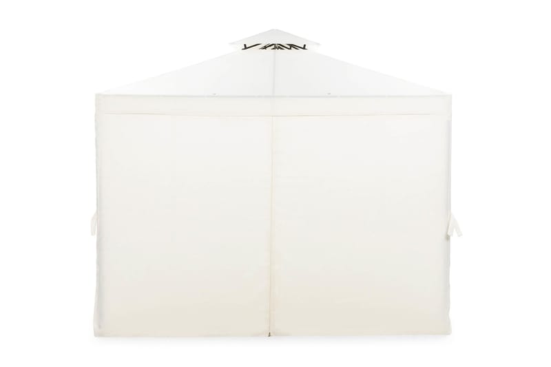 Bermuda komplett paviljong inkl. tak og vegger 3x3 m – Offwhite - Hagemøbler & utemiljø - Solbeskyttelse - Paviljong - Komplett paviljong