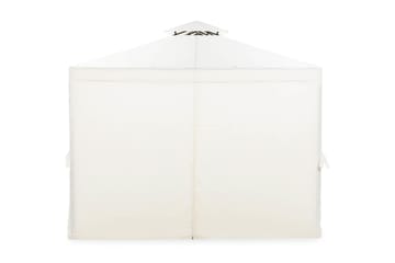 Bermuda komplett paviljong inkl. tak og vegger 3x4 m – Offwhite - Hagemøbler & utemiljø - Solbeskyttelse - Paviljong - Komplett paviljong