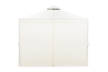 Bermuda komplett paviljong inkl. tak og vegger 3x3 m – Offwhite - Hagemøbler & utemiljø - Solbeskyttelse - Paviljong - Komplett paviljong