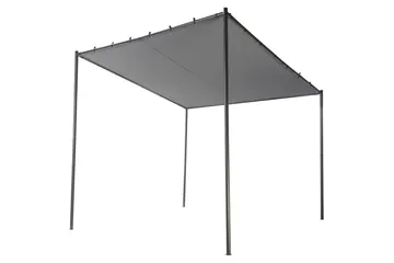 Hagepergola Vimino - Grå, svart - Hagemøbler & utemiljø - Solbeskyttelse - Pergola