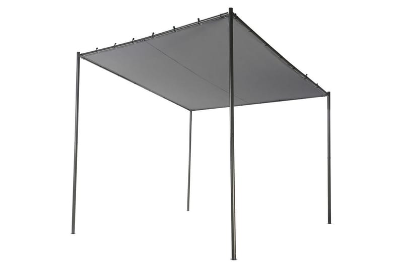 Hagepergola Vimino - Grå, svart - Hagemøbler & utemiljø - Solbeskyttelse - Paviljong - Komplett paviljong