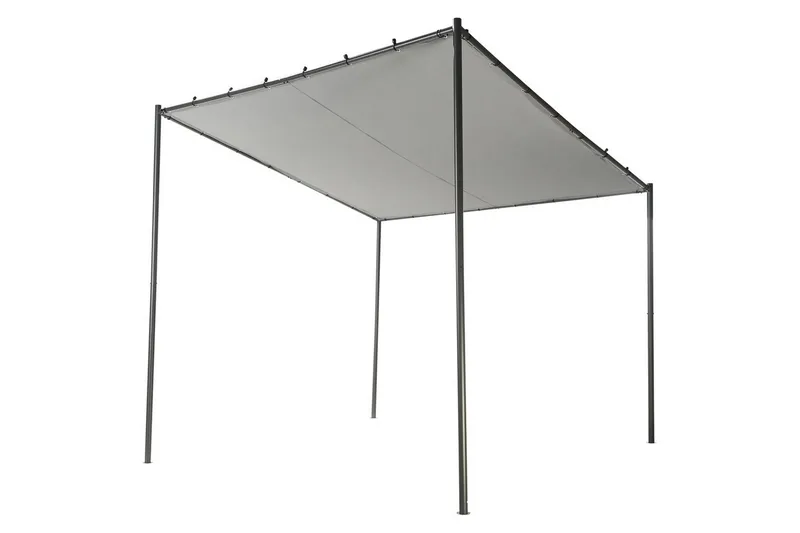 Hagepergola Vimino - Grå - Hagemøbler & utemiljø - Solbeskyttelse - Pergola