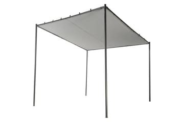 Hagepergola Vimino - Grå - Hagemøbler & utemiljø - Solbeskyttelse - Paviljong - Komplett paviljong
