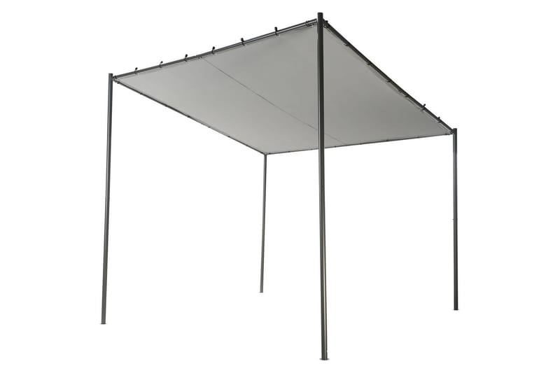 Hagepergola Vimino - Grå - Hagemøbler & utemiljø - Solbeskyttelse - Paviljong - Komplett paviljong