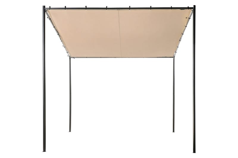 Hagepergola Vimino - Taupe, svart - Hagemøbler & utemiljø - Solbeskyttelse - Paviljong - Komplett paviljong