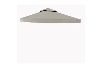 Hillerstorp Luxor paviljongtak 300 x 300 cm sand - Sand - Hagemøbler & utemiljø - Solbeskyttelse - Paviljong - Paviljongtak