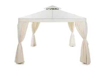 Bermuda Komplett Paviljong 3x3 m - NaturHvit - Hagemøbler & utemiljø - Solbeskyttelse - Paviljong - Komplett paviljong