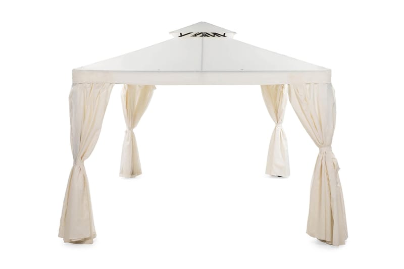 Bermuda Komplett Paviljong 3x4 m - Inkl. Vegger Naturhvit - Hagemøbler & utemiljø - Solbeskyttelse - Paviljong - Komplett paviljong