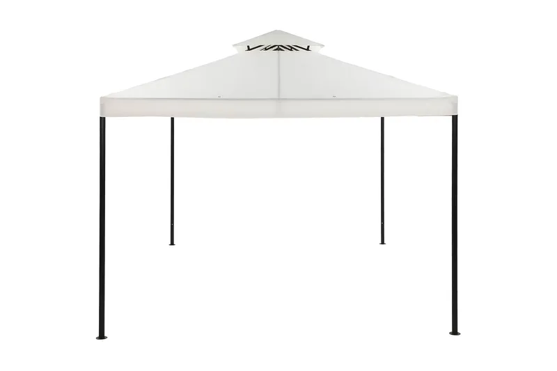 Bermuda komplett paviljong inkl. tak og vegger 3x3 m - Offwhite - Hagemøbler & utemiljø - Solbeskyttelse - Paviljong - Komplett paviljong