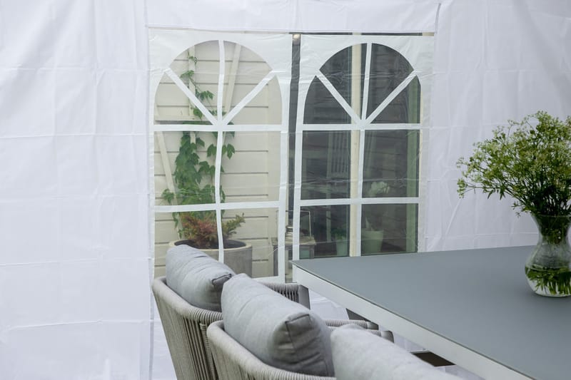 Easy Up Paviljong 295x295 cm - Hvit - Hagemøbler & utemiljø - Solbeskyttelse - Paviljong - Komplett paviljong