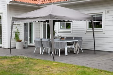 Easy Up Paviljong 295x295 cm - Hvit/brun - Hagemøbler & utemiljø - Solbeskyttelse - Paviljong - Komplett paviljong