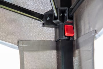 Easy Up Paviljong 295x295 cm - Hvit/brun - Hagemøbler & utemiljø - Solbeskyttelse - Paviljong - Komplett paviljong