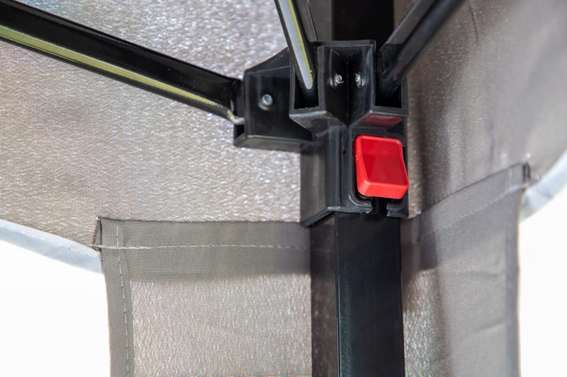 Easy Up Paviljong 295x295 cm - Hvit/brun - Hagemøbler & utemiljø - Solbeskyttelse - Paviljong - Komplett paviljong