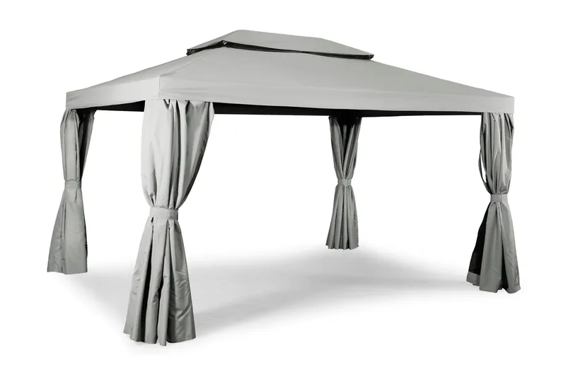 Hillerstorp Luxor komplett paviljong 305 cm grå, Grå