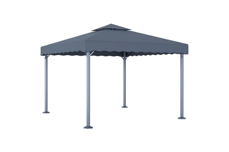 Paviljong 300x300 cm antrasitt aluminium - - Komplett paviljong Paviljong 300x300 cm antrasitt aluminium - - Komplett paviljong