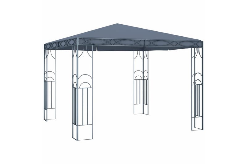 Paviljong 300x300 cm antrasitt - Komplett paviljong Paviljong 300x300 cm antrasitt - Komplett paviljong