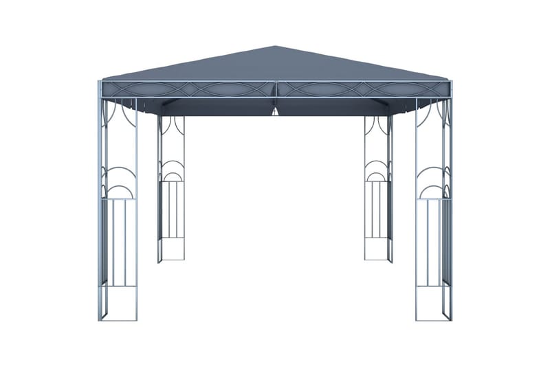 Paviljong 400x300 cm antrasitt - Komplett paviljong